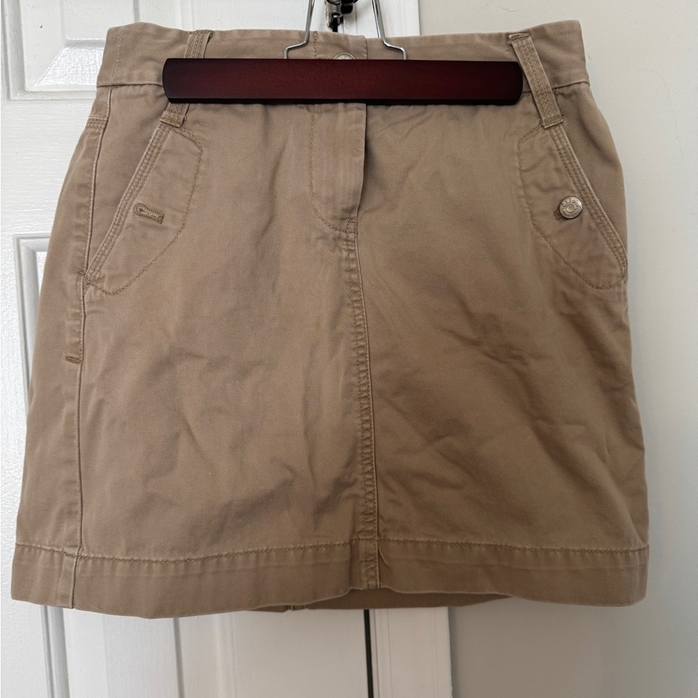 J crew chino skirt sz 2